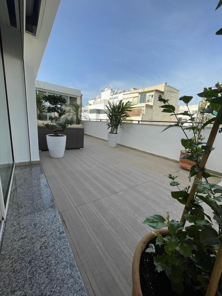 Central, Terrasse, Confortable - Bleue Residence カサブランカ エクステリア 写真