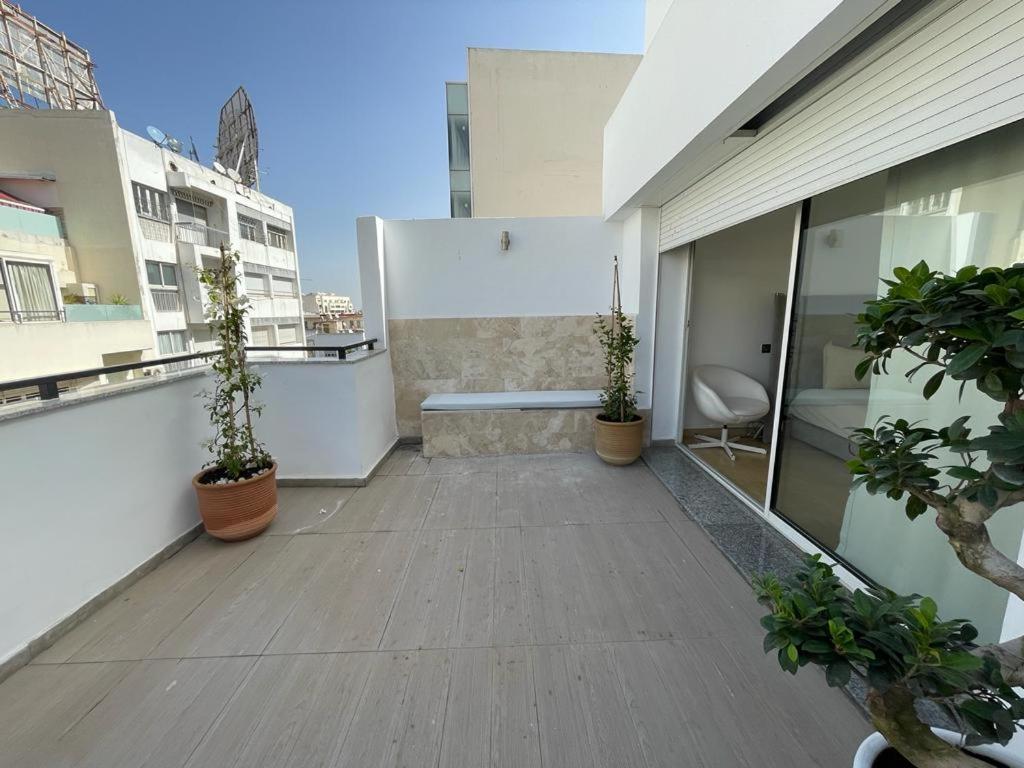 Central, Terrasse, Confortable - Bleue Residence カサブランカ エクステリア 写真