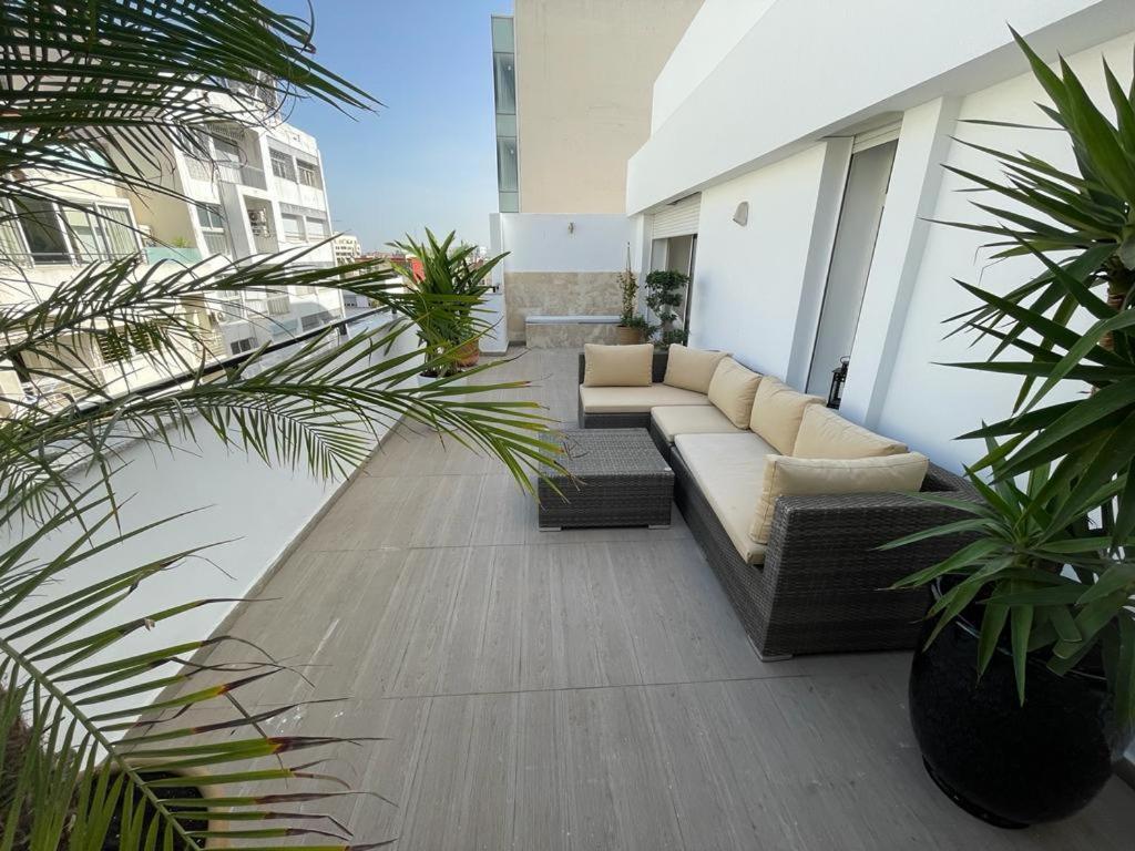 Central, Terrasse, Confortable - Bleue Residence カサブランカ エクステリア 写真