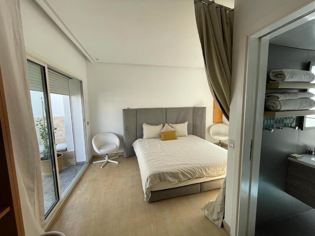 Central, Terrasse, Confortable - Bleue Residence カサブランカ エクステリア 写真